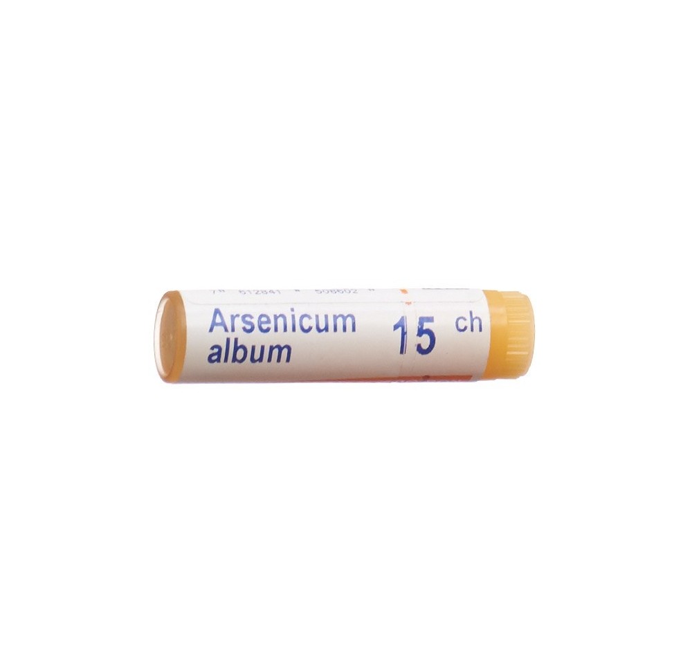 BOIRON arsenicum album glob 15 CH 1 dos BOIRON arsenicum album glob 15 CH 1 dos