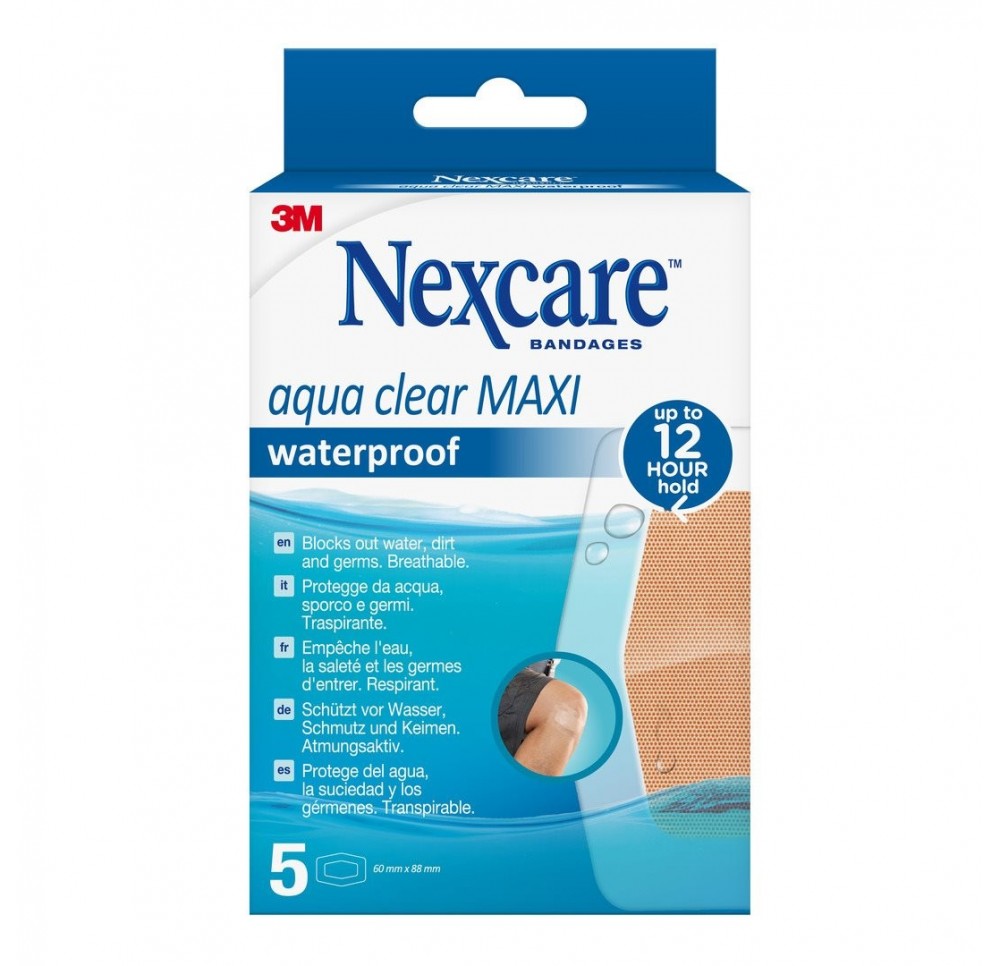 3M NEXCARE Aqua Clear Maxi waterpr 59x88mm 5 pce