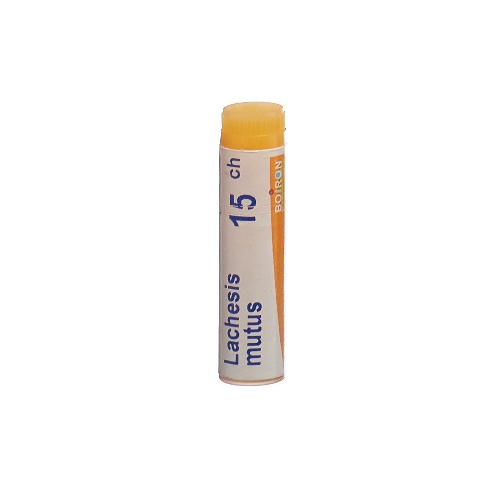 BOIRON lachesis mutus glob 15 CH 1 dos