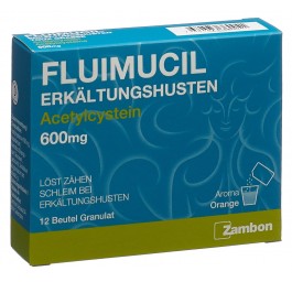 FLUIMUCIL toux grasse gran 600 mg 12 pce