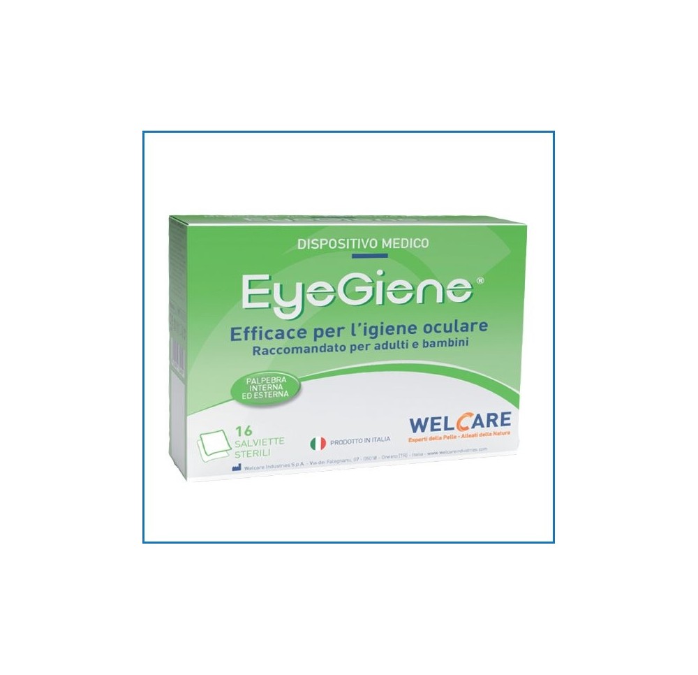 EYEGIENE lingettes nettoyage yeux stérile 16 pce