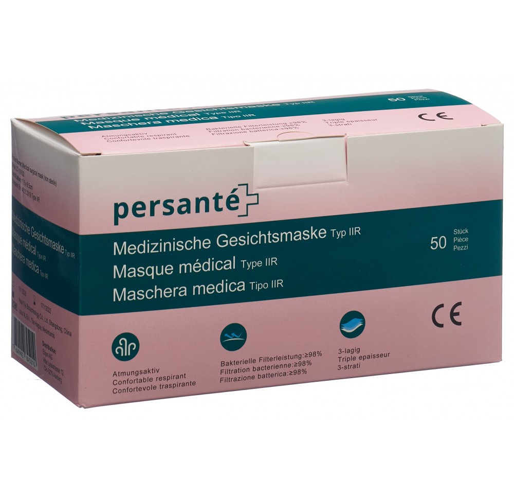 PERSANTE masque médical type IIR 50 pce