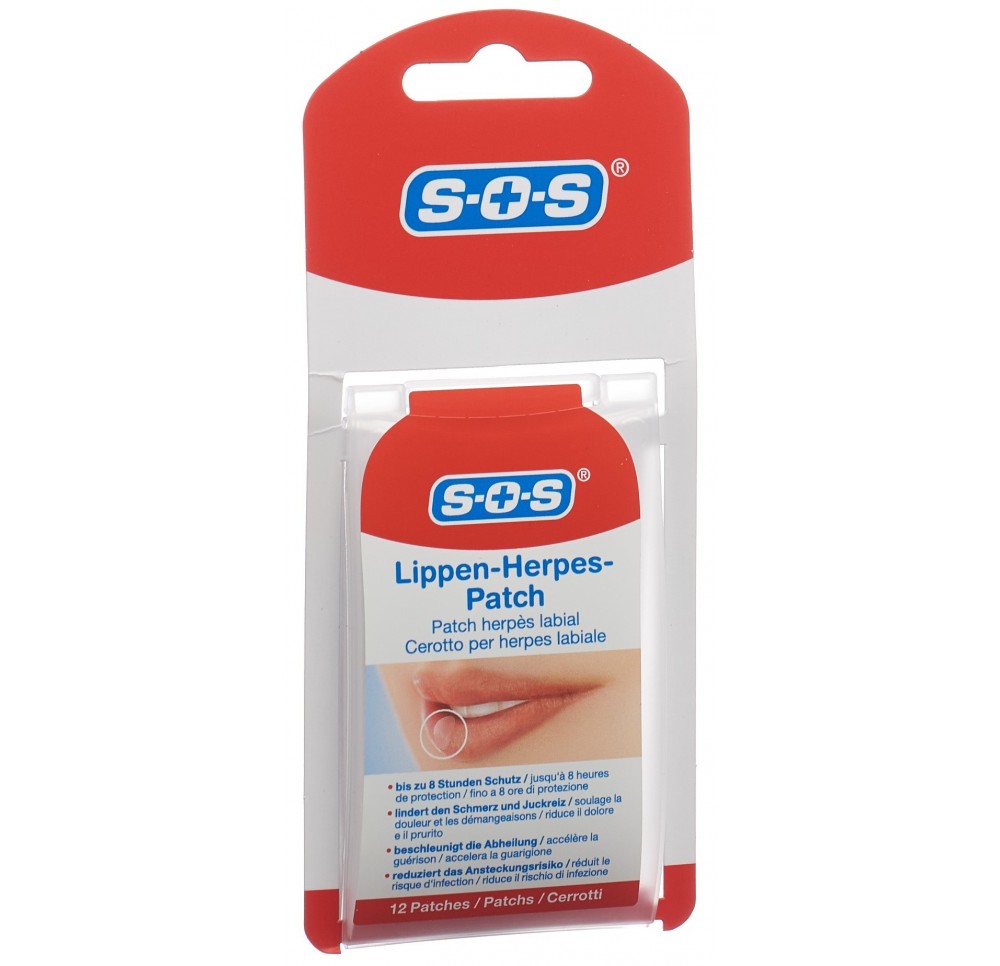 SOS Patch herpès labial 12 pce