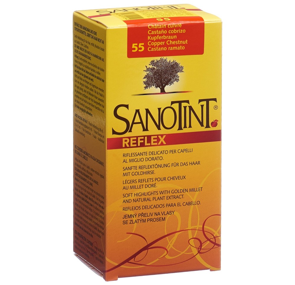 SANOTINT Reflex coloration cheveux 55 chât cuivre SANOTINT Reflex coloration cheveux 55 chât cuivre