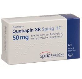 QUETIAPINE XR Spirig HC cpr ret 50 mg 60 pce
