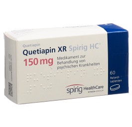QUETIAPINE XR Spirig HC cpr ret 150 mg 60 pce