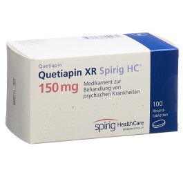 QUETIAPINE XR Spirig HC cpr ret 150 mg 100 pce
