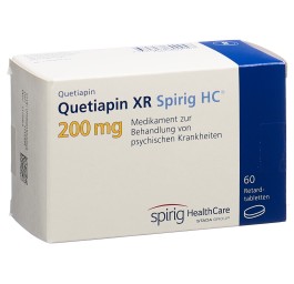 QUETIAPINE XR Spirig HC cpr ret 200 mg 60 pce