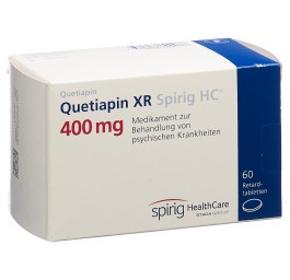 QUETIAPINE XR Spirig HC cpr ret 400 mg 60 pce