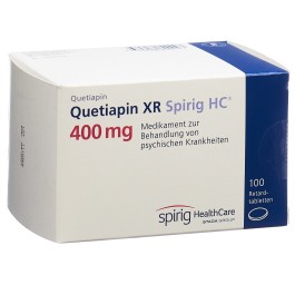 QUETIAPINE XR Spirig HC cpr ret 400 mg 100 pce
