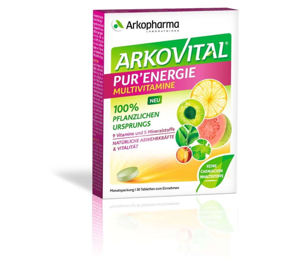 ARKOVITAL Pur'Energie cpr vitamin+minéraux 30 pce ARKOVITAL Pur'Energie cpr vitamin+minéraux 30 pce