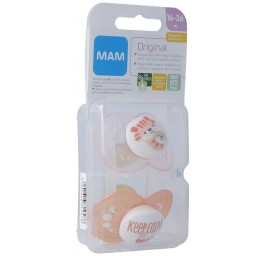 MAM Original lolette caoutchouc 16-36m Girl 2 pce