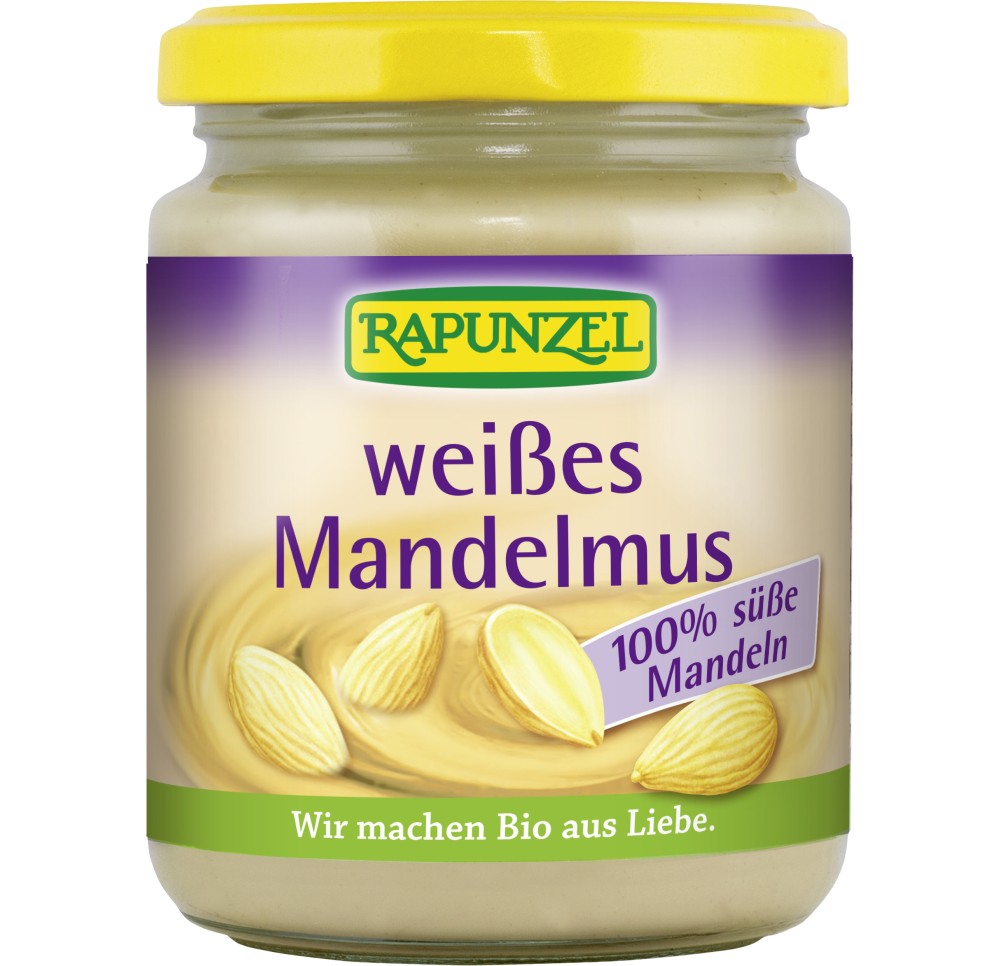 RAPUNZEL purée d'amandes blanche bio verre 250 g
