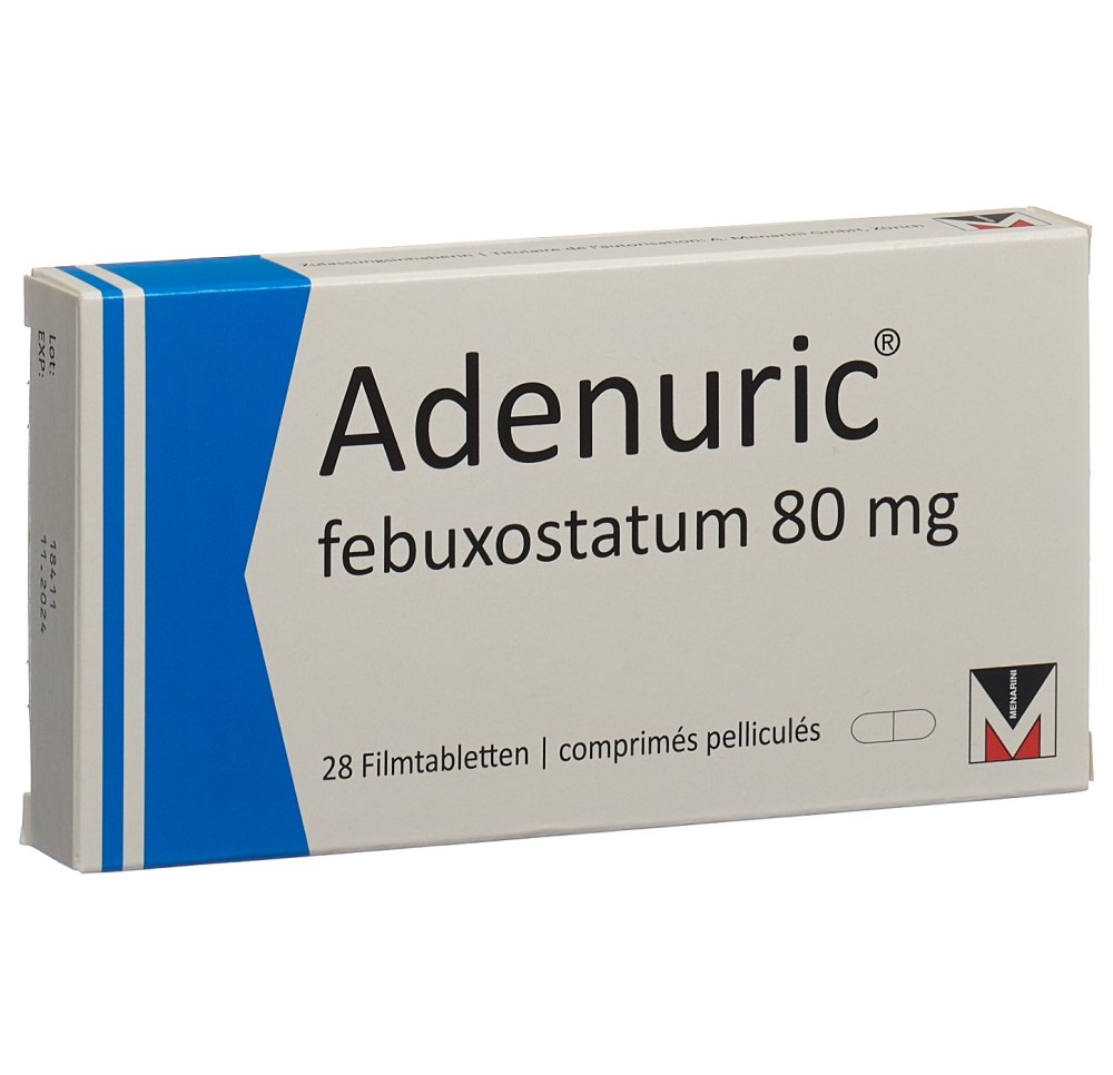 ADENURIC cpr pell 80 mg 28 pce ADENURIC cpr pell 80 mg 28 pce