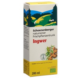 SCHOENENBERGER Gingemb bois na plant fr bio 200 ml