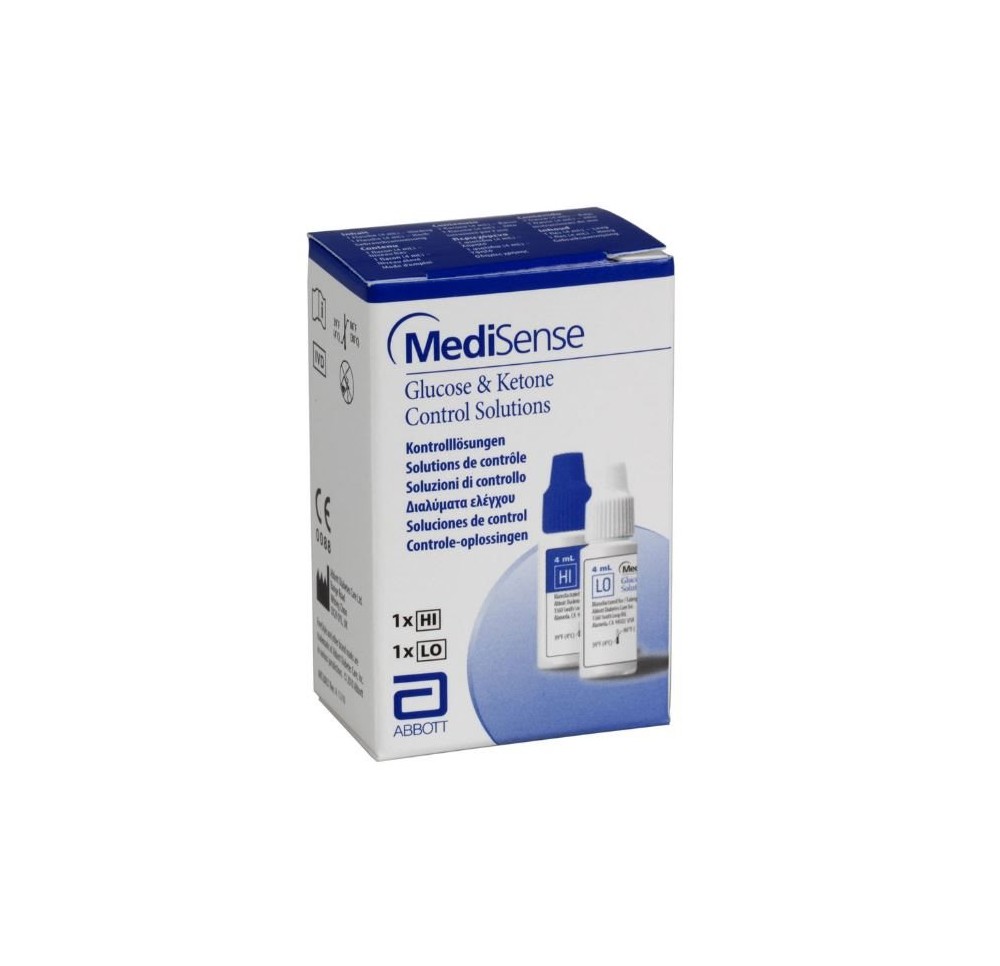 ABBOTT MEDISENSE sol contrôle gluc&cétone 2 x 4 ml