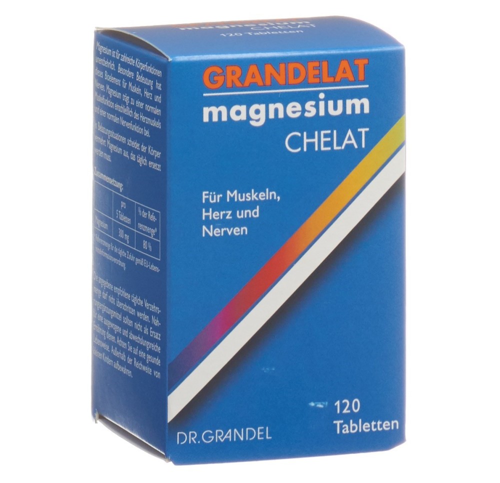 GRANDELAT magnésium chélate cpr 120 pce