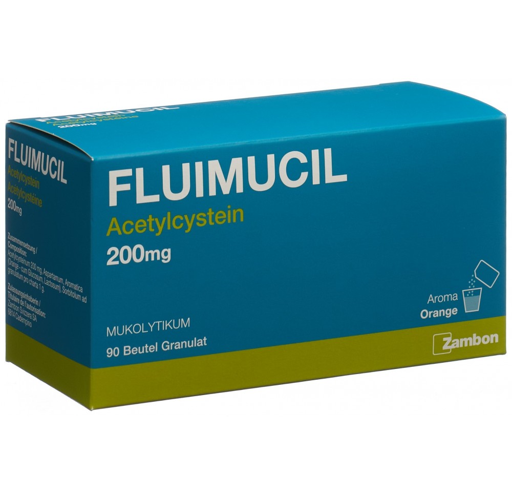 FLUIMUCIL gran 200 mg adult sach 90 pce