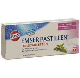 EMSER pastilles sans sucre avec sauge 30 pce