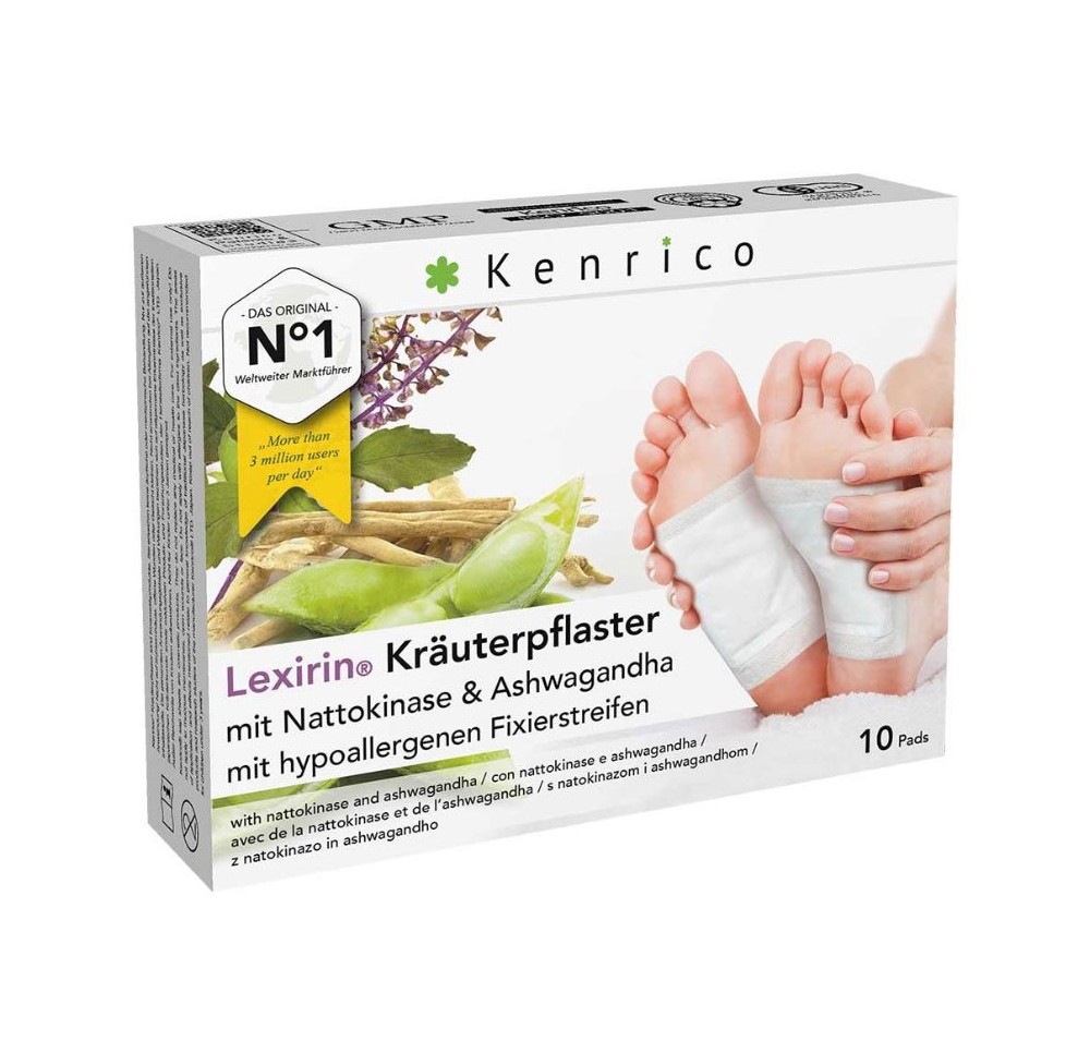 KENRICO emplâtre végétal Nattokinase Ashwag 10 pce KENRICO emplâtre végétal Nattokinase Ashwag 10 pce