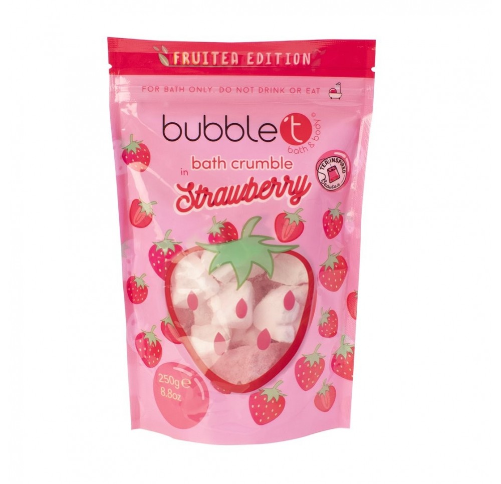 BUBBLE T Fruitea Bath Crumble Strawberry 250 g