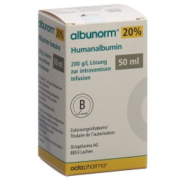 ALBUNORM 20 % 10 g/50ml 50ml fl ver