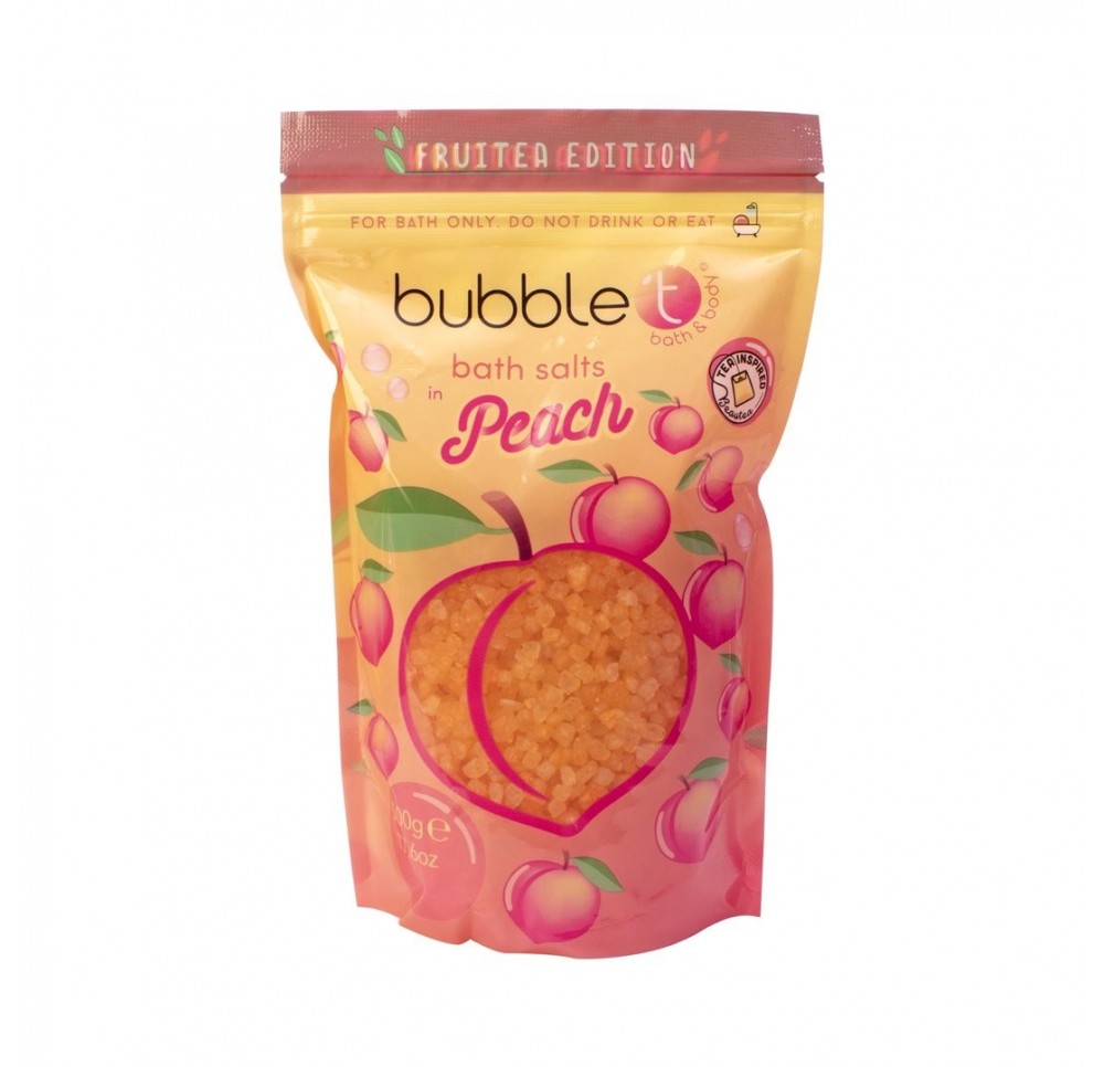 BUBBLE T Fruitea Bath Salts Peach 500 g