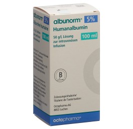 ALBUNORM 5 % 5 g/100ml 100ml fl ver