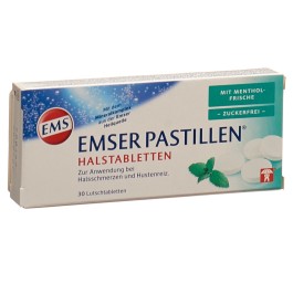EMSER pastilles s sucre fraîcheur menthol 30 pce