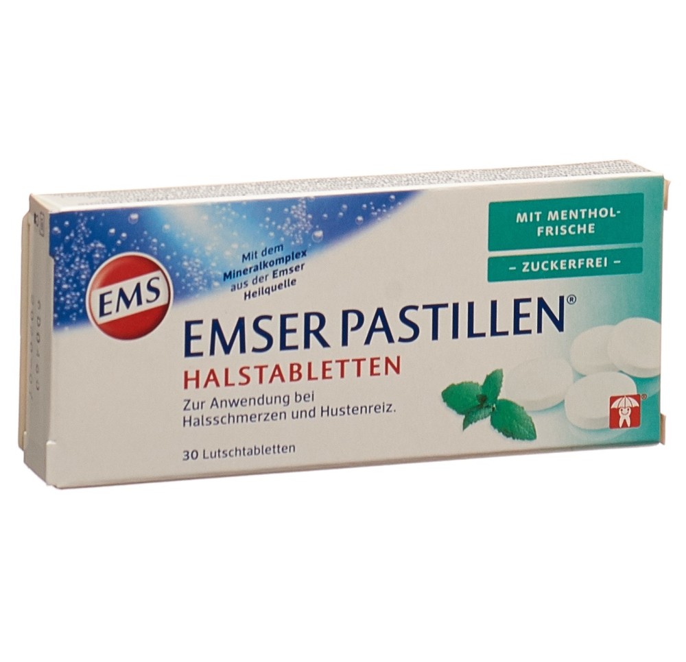 EMSER pastilles s sucre fraîcheur menthol 30 pce EMSER pastilles s sucre fraîcheur menthol 30 pce