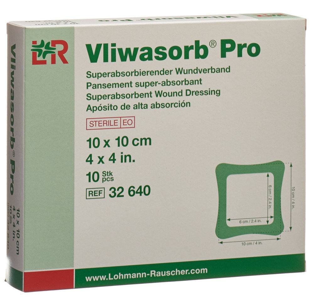 VLIWASORB Pro pansement 10x10cm 10 pce