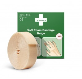 CEDERROTH Soft Foam bandage 3cmx4.5m beige