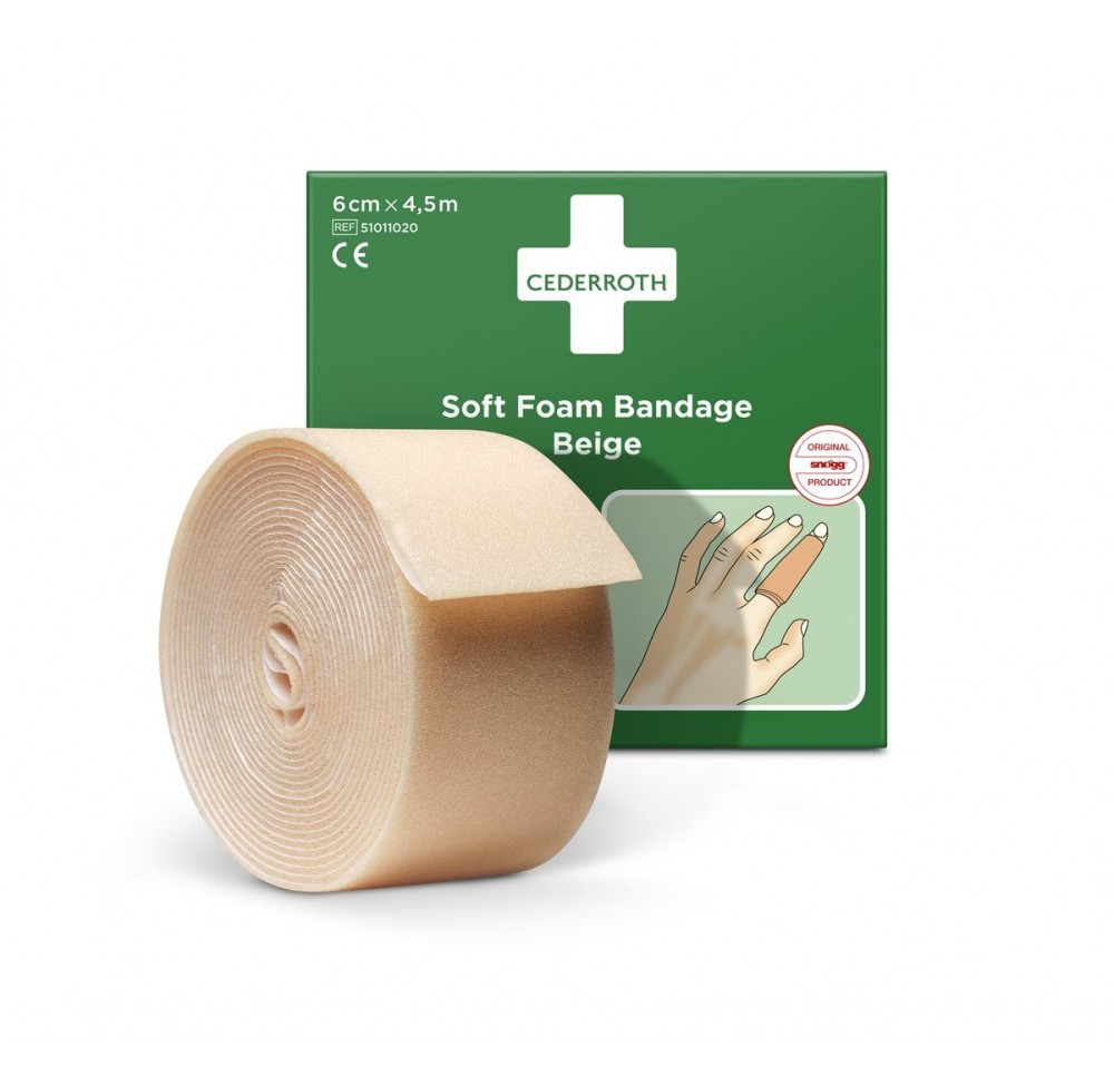 CEDERROTH Soft Foam bandage 6cmx4.5m beige