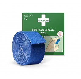 CEDERROTH Soft Foam bandage 6cmx4.5m bleu