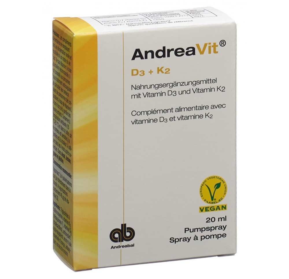 ANDREAVIT D3 + K2 spray à pompe 20 ml