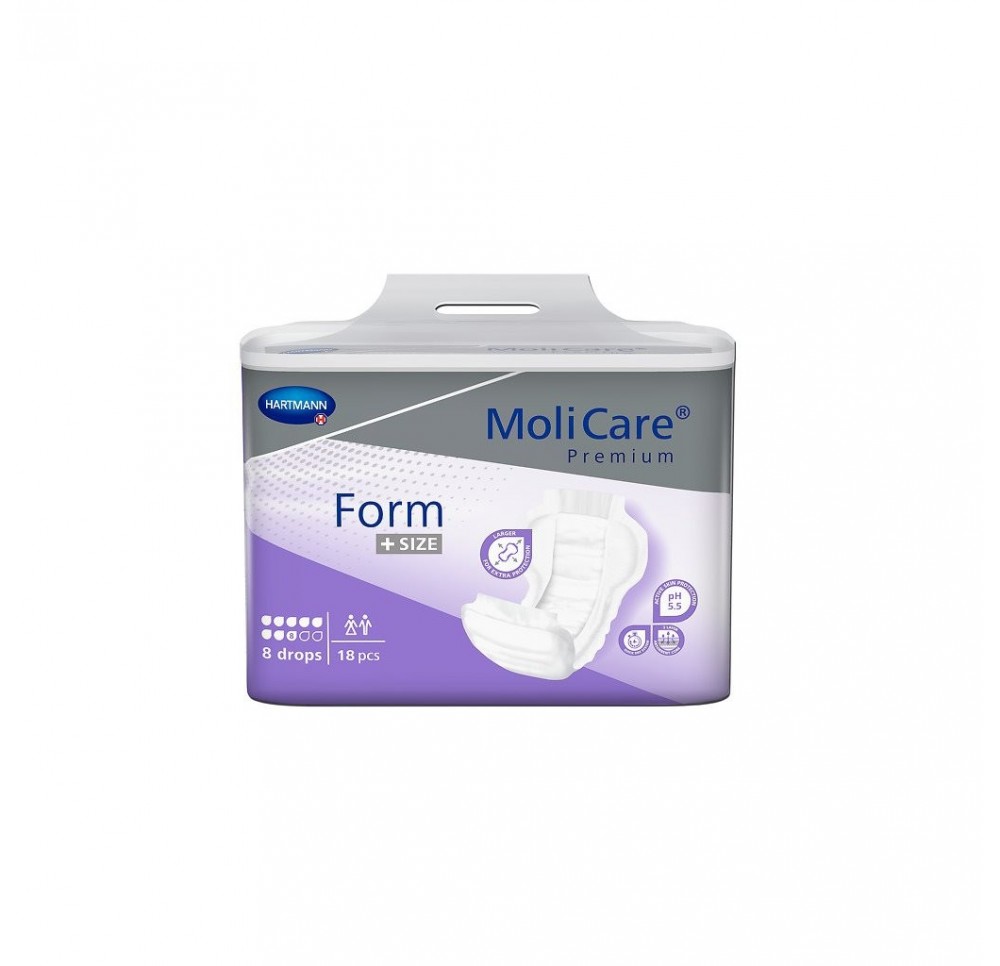 MOLICARE Premium Form +Size 8D sach 18 pce