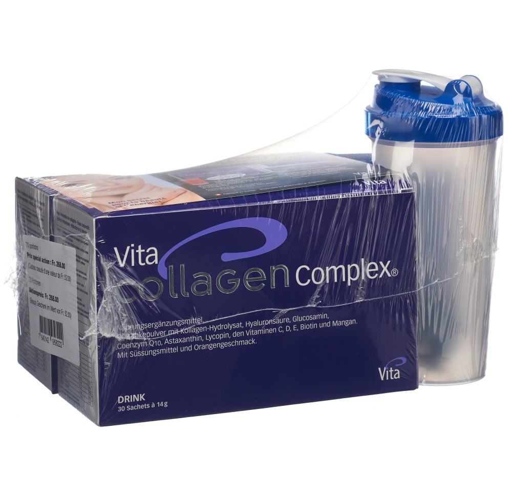 VITA COLLAGEN Complex Trio 2x30 pce+10 pce gratuit VITA COLLAGEN Complex Trio 2x30 pce+10 pce gratuit