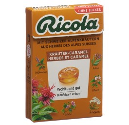 RICOLA herbes et caramel s sucre a stevia box 50 g