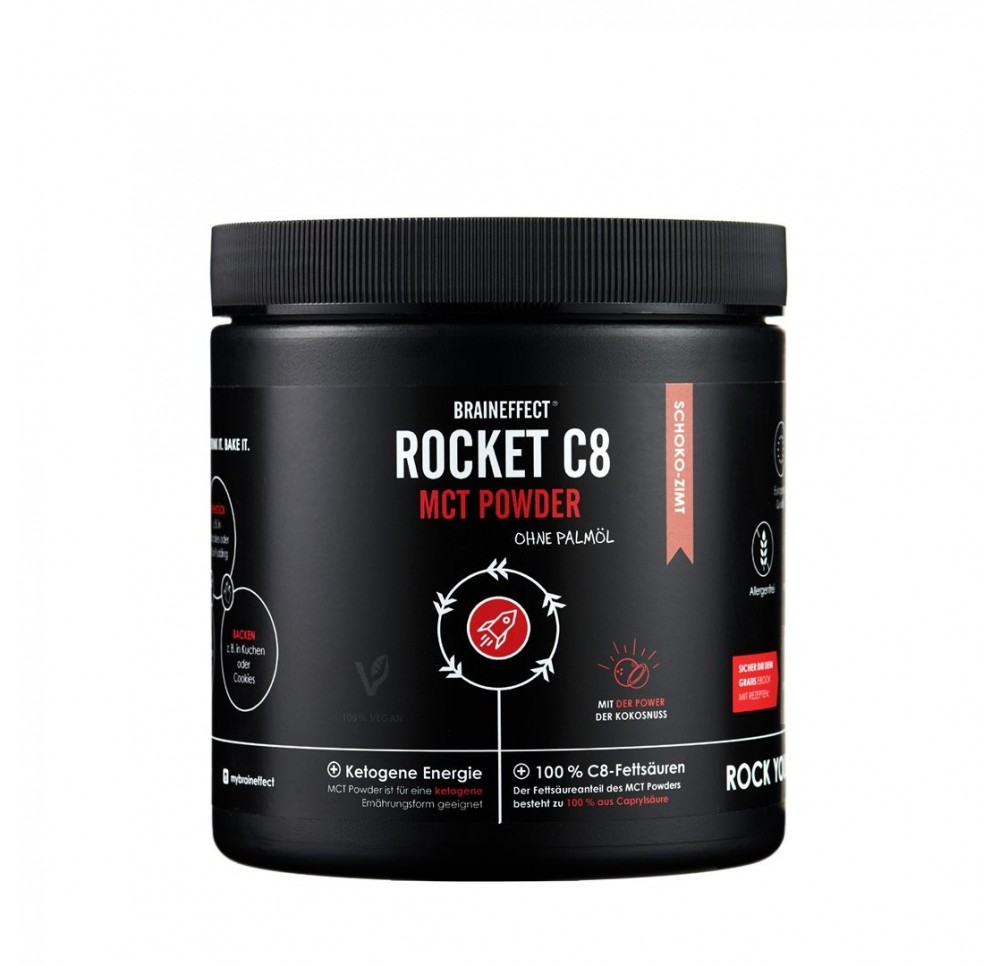 BRAINEFFECT Rocket C8 MCT pdr schoko bte 250 g