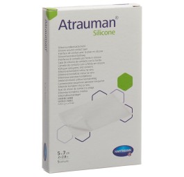 ATRAUMAN Silicone 5x7cm stérile 5 pce