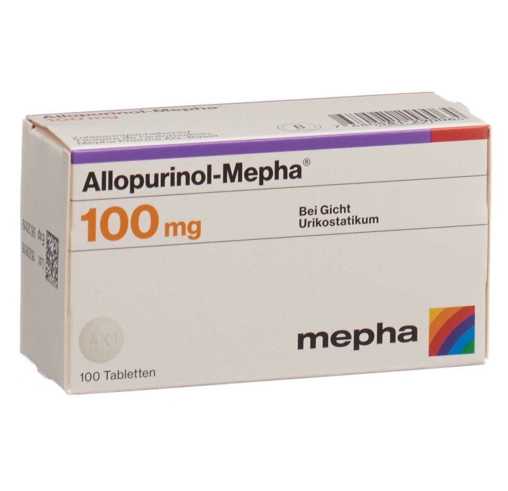 ALLOPURINOL Mepha cpr 100 mg 100 pce ALLOPURINOL Mepha cpr 100 mg 100 pce