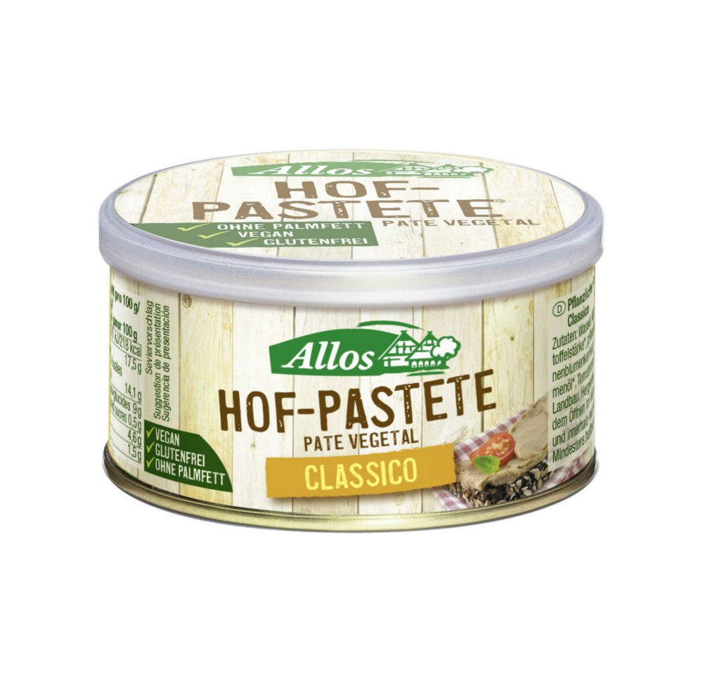 ALLOS pâté classique bio bte 125 g ALLOS pâté classique bio bte 125 g