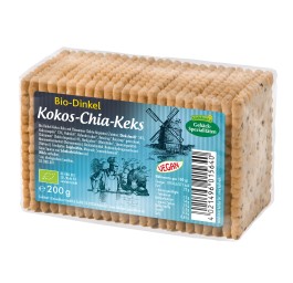 LIEBHARTS biscuits épeautre coco chia bio 200 g