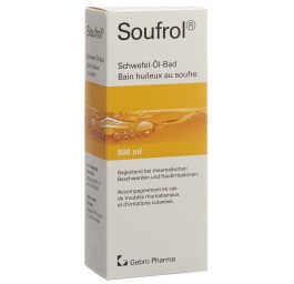 SOUFROL bain huileux au soufre fl 800 ml
