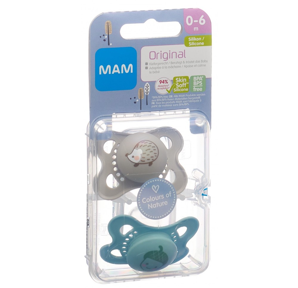 MAM Original lolette silicone 0-6m Unisex 2 pce