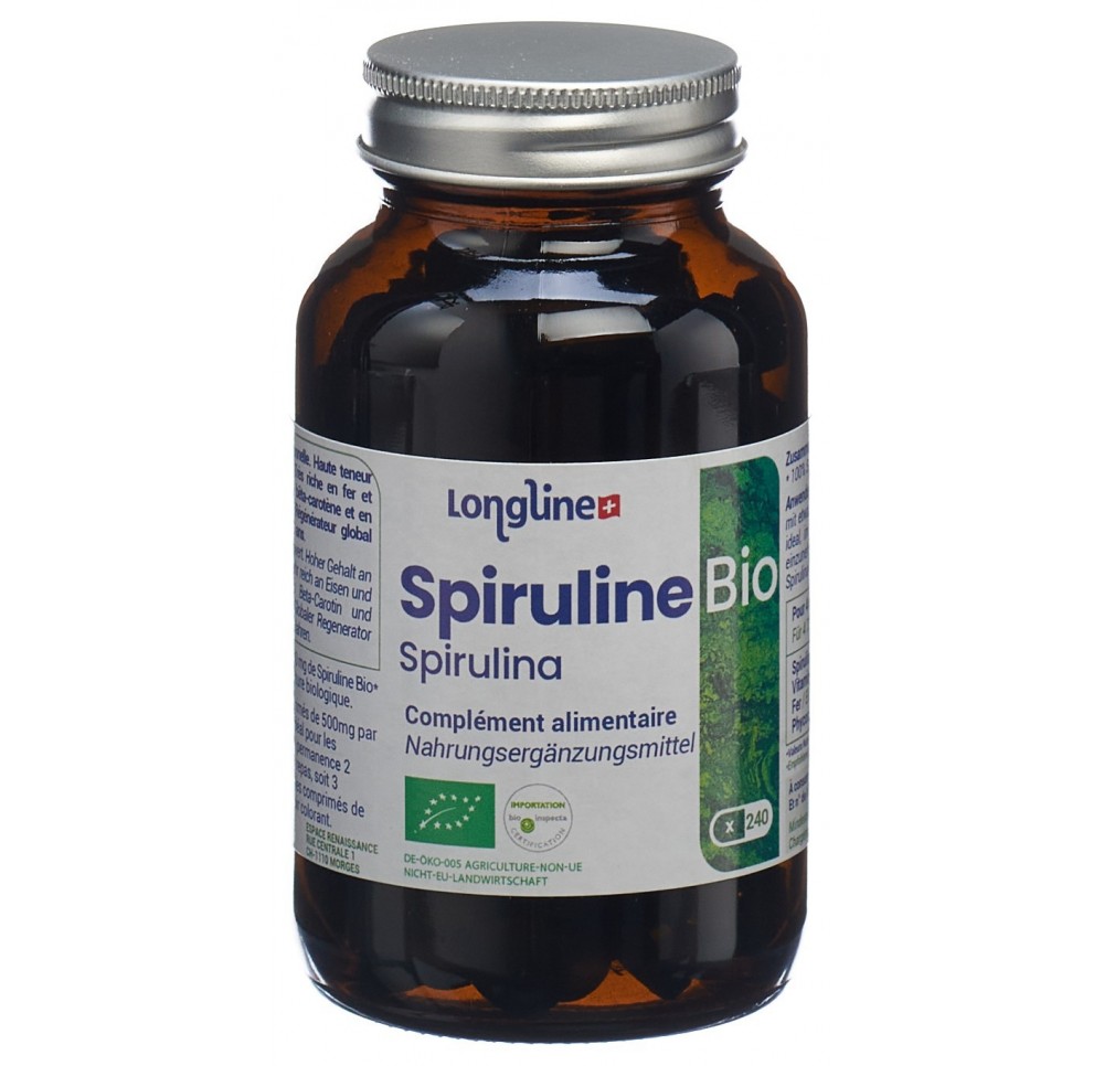 LONGLINE Spiruline cpr Bio fl verre 240 pce