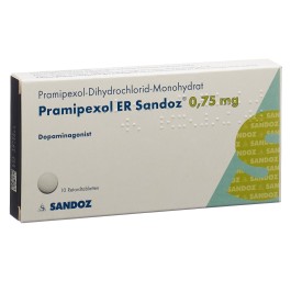 PRAMIPEXOLE ER Sandoz cpr ret 0.75 mg 10 pce