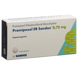 PRAMIPEXOLE ER Sandoz cpr ret 0.75 mg 30 pce