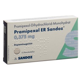 PRAMIPEXOLE ER Sandoz cpr ret 0.375 mg 10 pce
