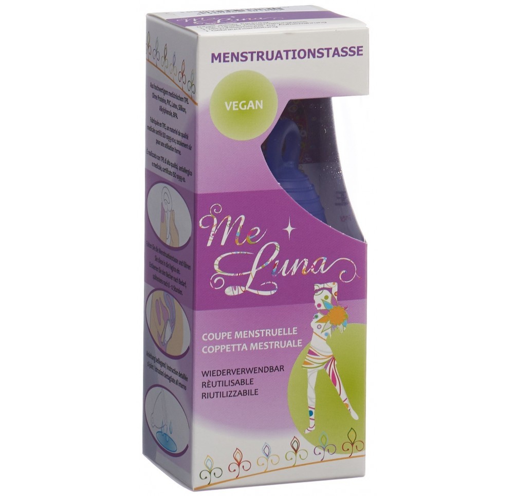 ME LUNA Coupe menstruelle Sport Shorty S bleu-vio